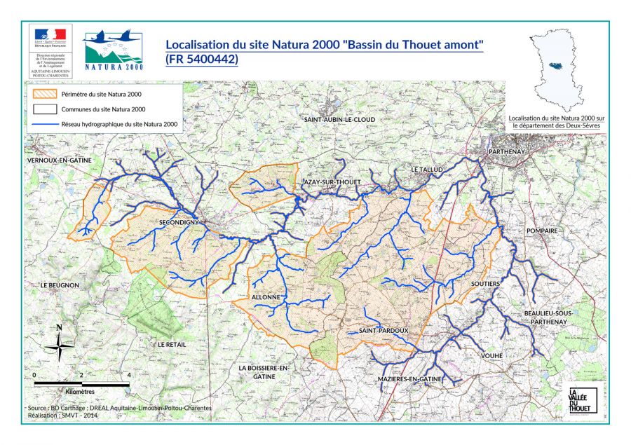 carte reseau hydrographique natura 2000