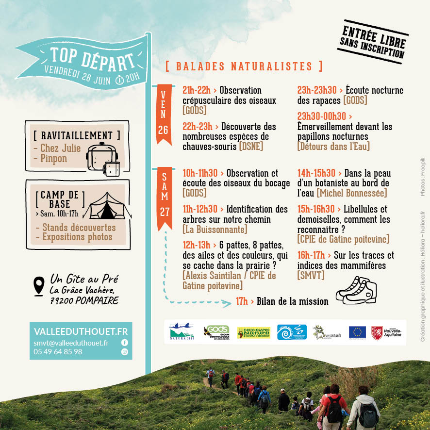 Programme 24 Heures de la nature Thouet amont