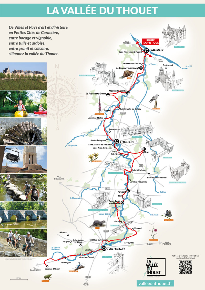carte vallée du Thouet